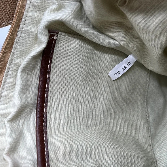 Fossil Striped Adjustable Strap Canvas & Leather Bag - Picture 7 of 11